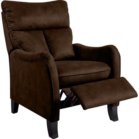 OVIEDO - Fauteuil Relax Manuel Coloris Chocolat