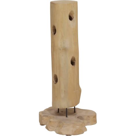Casier à bouteilles Étagère à bouteille - Casier à vin pour 8 bouteilles 40x30x80 cm Teck massif BV755130 - BonneVie (1/5)