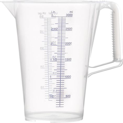 Misurino da cucina 3l blu scala stampata PP