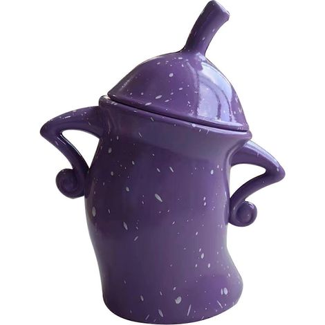 Boîte de rangement décorative violette en PVC résistant aux chocs, avec couvercle, idéale pour Halloween. (1/4)
