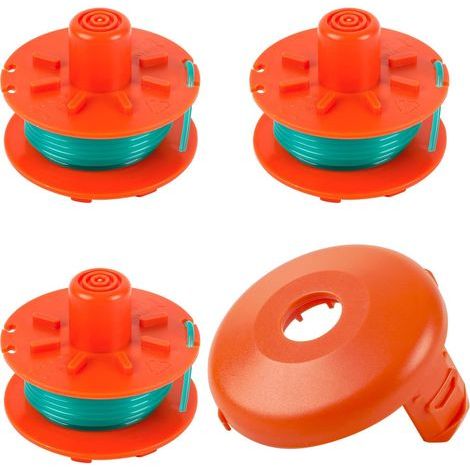 Ersatzspule für Gardena 5367-20 Freischneider, 2 mm x 4,2 m für Gardena Turbo SmallCut Freischneider (Artikelnummer 2402 und 2404) (3 Spulen + 1) (1/5)