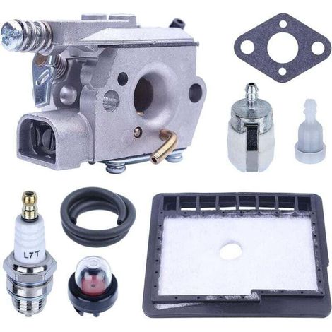 Kit carburateur pour tronçonneuse ECHO CS3000 CS3400 CS3450 CS300 avec filtre à air, joint, filtre à carburant et tuyau de remplacement (1/4)