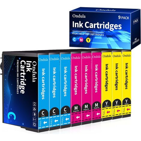 9-Pack XP-2200 Cartouche d'encre Compatible pour Epson 604XL pour Expression Home XP-2200 XP-2205 XP-3200 XP-3205 XP-4200 XP-4205 WF-2930 WF-2935 (3 Cyan, 3 Magenta, 3 Jaune) (1/5)