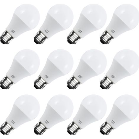 ORION91 Pack x 12 unidades Bombilla LED A70 E27 Estándar 20W (=120W) 1900lm Blanco Neutro 4000k 25000h Foco Iluminación Aplique Lámpara Bombilla - Nine&One Premium 9&1