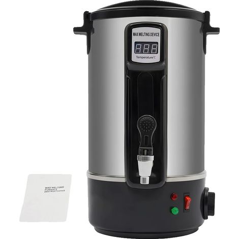Fundidor de cera, capacidad de 10 L, control de temperatura ajustable, 10 L (1/2)