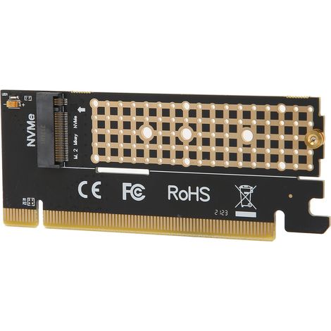 Carte PCI vers M.2 Plug and Play, installation facile dans un emplacement PCI, adaptateur SSD M.2 NVMe clé M vers PCI pour Windows (1/5)