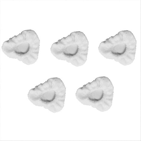 Lot de 5 tampons de nettoyage réutilisables en microfibre pour nettoyeurs vapeur, adaptés aux petits bonnets triangulaires, pour sols durs, carrelage et joints. (1/5)