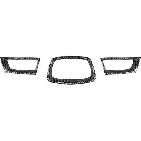 Calandre avant voiture film adhésif carbone, garniture décorative grille pare-chocs, protection fibre de carbone, accessoire tuning extérieur (1/5)