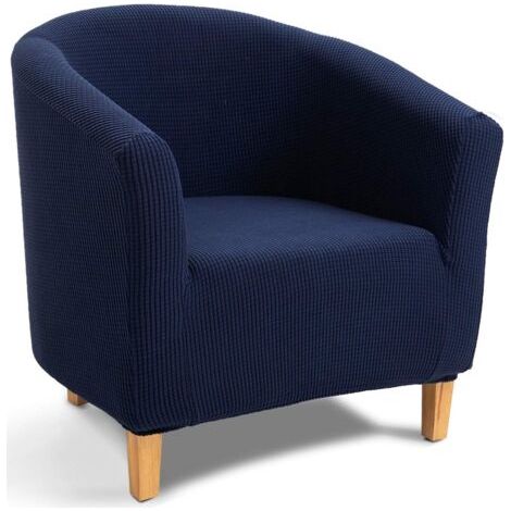 Housse de canapé jacquard bleu trésor, housse de chaise de bain, rétractable