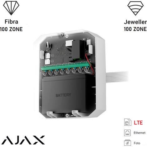 AJAX - 57206 - CENTRAL HÍBRIDA CON FOTOVERIFICACIÓN DE ALARMA BLANCA