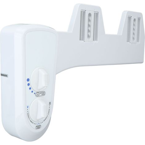 Accessoire de bidet autonettoyant à double buse, pression d'eau réglable, bidet de toilette à eau froide pour l'hygiène féminine 9/16 (1/5)