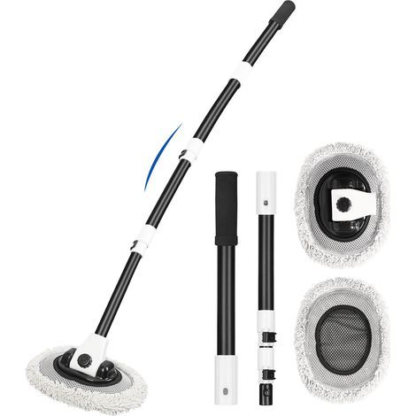 15°Curve Brosse de lavage télescopique pour voiture, 160 cm, avec manche télescopique (1/5)