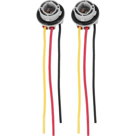 Lot de 2 douilles 1157 Bay15d pour ampoules P215w, adaptateur, connecteur, accessoires auto en plastique (1/4)