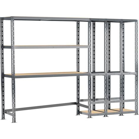 MODULO STORAGE Concept rangement de garage MODULÖ - longueur 255 cm - 5 plateaux (1/3)