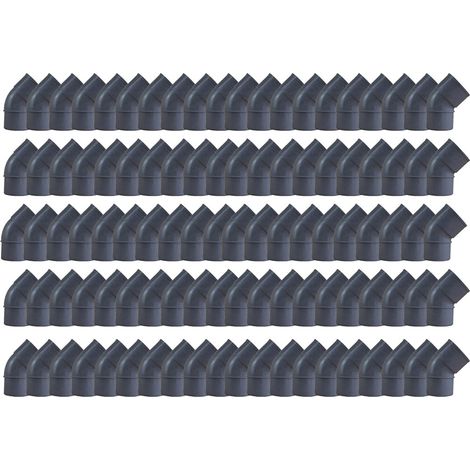 100 coudes PVC 45° Mâle/Femelle Ø50 - First Plast (1/5)