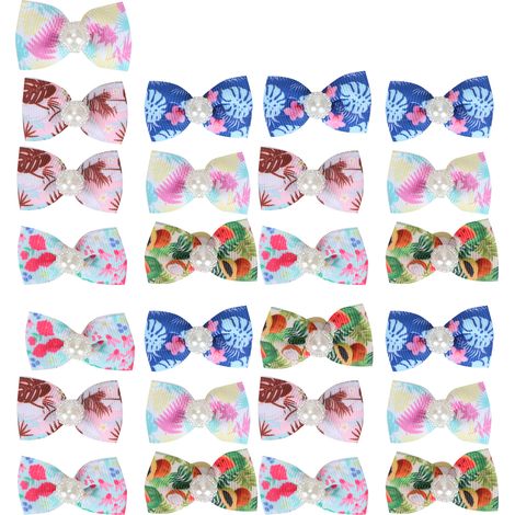 Noeuds Pour Chiens Et Chats - Accessoires De Toilettage Avec Élastique - Pour Races Petites Et Moyennes - Lot De 25 Pièces (1/5)