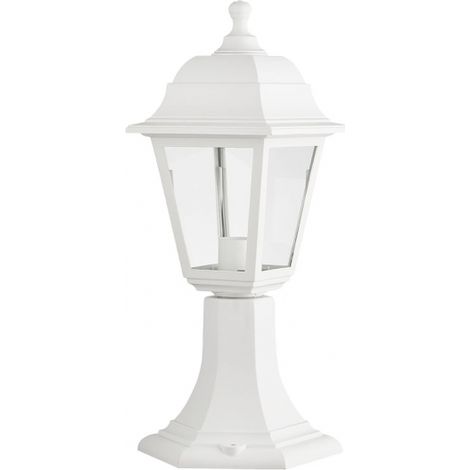 Basil lampada da parete per esterni 1xe27 bianco ip44 policarbonato 41,5x16,5d (1/2)