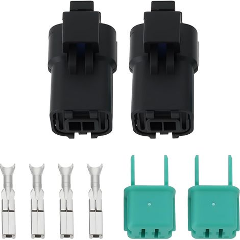 Set of 2 2-Pin Car Headlight Turn Signal Female Connectors 211PC022S5149 Compatible with Peugeot (1/5)