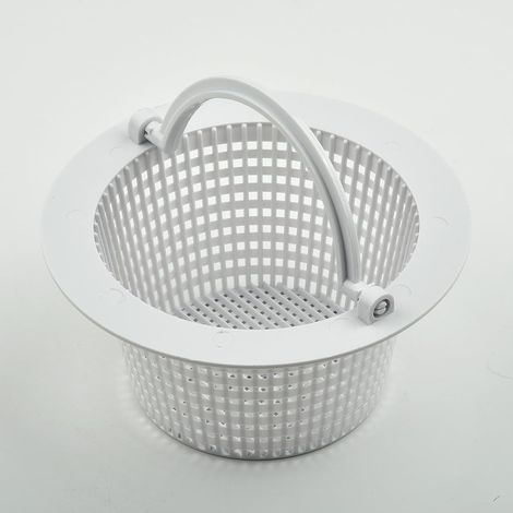 Pool skimmer basket for above-ground pool accessories, high-efficiency plastic replacement basket (with handle) (1/5)
