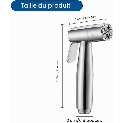 Douchette WC, Douchette WC Blanche, Laiton Douchette à Main Bidet (1/4)