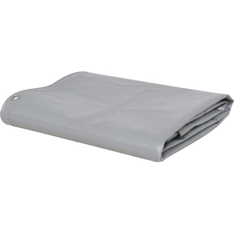 Telo da campeggio versatile e resistente 650 g/m² 4 x 8 m protezione giardino grigio 020002243