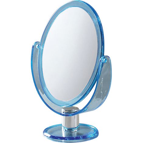 GEDY appoggio, Misure e Peso: 25X17,6X10 CM & 0,3 kg, Bagno Realizzato in ABS, Finitura Blu, Specchio Design R&S, 2 Anni di Garanzia, Unica (1/2)