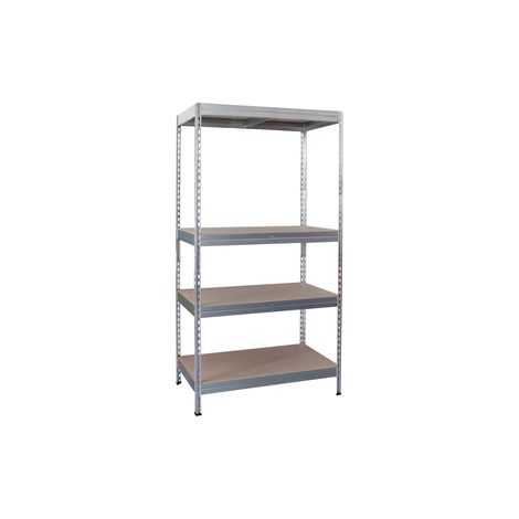 Scaffale Kit Legno Acciaio Robustus 4r Cm.100x40x176 (1/3)