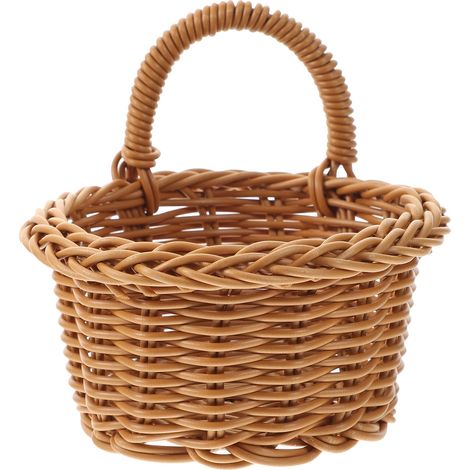 Panier Suspendu - Panier Tissé Pour Fruits Et Légumes - Organisation Murale De Cuisine - 14 x 12 x 12 cm - 1 Pièce (1/5)
