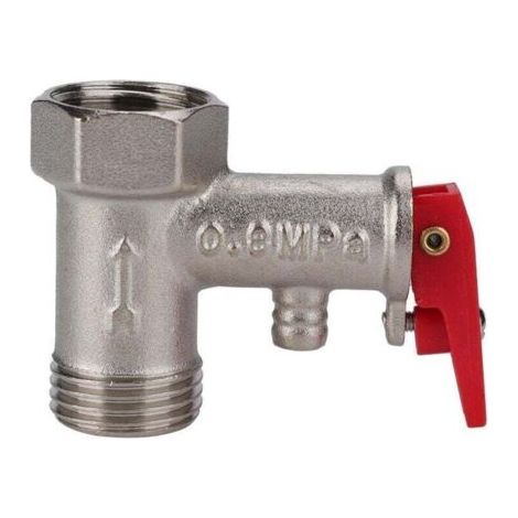 Soupape de sécurité 1/2" 0.8MPa BSP laiton pour chauffe-eau électrique (1/4)