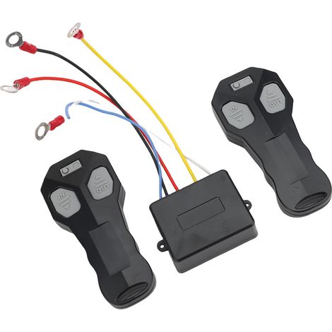 GARRYFIZH Kit de télécommande de treuil sans fil DC12V à DC24V, appareil électrique automobile pour camions, SUV et UTV (1/2)