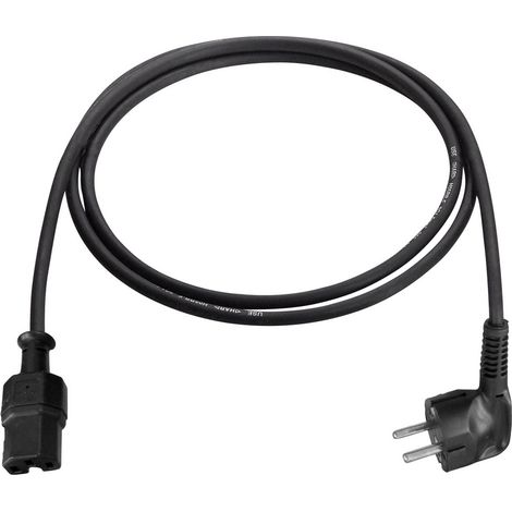 AS Schwabe 70873 Strom Anschlusskabel  Schwarz 2.00 m (1/2)