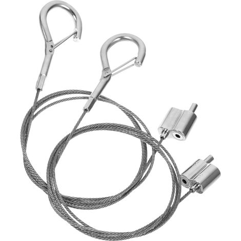 Operitacx Lot de 2 fils suspension pour tableaux en acier inoxydable, (1/5)