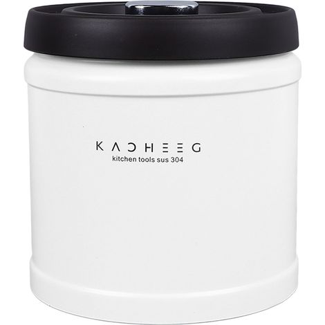 Boîte à thé et café en acier inoxydable, récipient hermétique pour grains, farine, céréales, sucre, capacité de 1600ml (1/5)