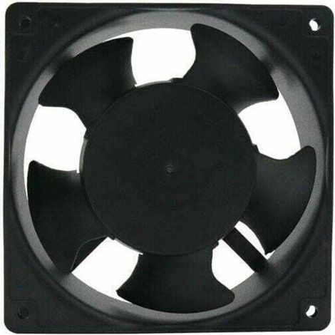Ventilateur axial pour boîte de cheminée Insérable Haute température Pales en métal Silencieux Universel 120 x 120 x 38 mm (1/3)