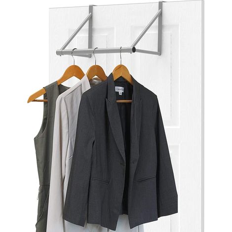 Tringle à vêtements au-Dessus de la Porte, Argent (1/5)