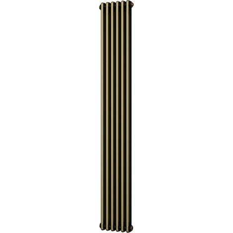 Alpha - Antique Brass Vertical Column Radiator H1800mm x W284mm 2 Column (1/2)