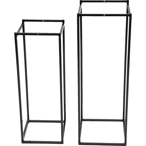 Pflanzenhalter, modernes Design, langlebige Metallkonstruktion, schwarz (1/2)