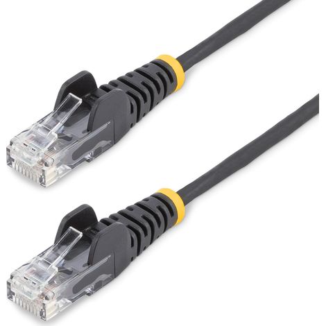 CABLE CAT6 DELGADO NEGRO 25CM
