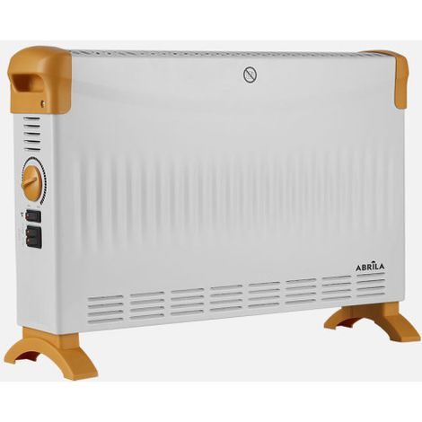 Convector Kevin Alto 2000w Blanco/ocre 3pot. Termostato Reg. Funcion Turbo Control Temp.proteccion.38x57x17cm