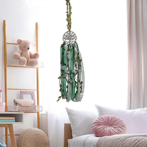 Attrape-rêves Arbre de Vie fait main avec clochette de sorcière - Décoration pour la maison (1/4)
