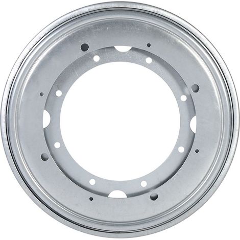 Plateau tournant galvanisé robuste pour table (23 cm argent) - Mécanisme pivotant 360° (1/5)