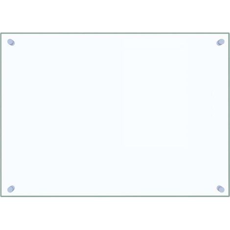 Paraschizzi per Cucina Trasparente 70x50 cm in Vetro Temperato vidaXL