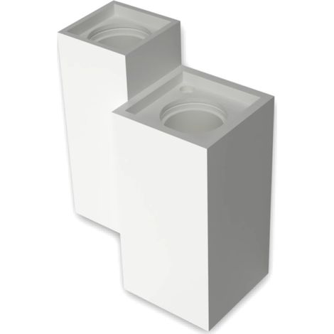 Applique gesso lampadari bartalini aissac 1200 gu10 led biemissione verniciabile