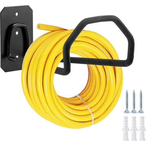 1 Support Mural,Métal Robuste,Antirouille,Tuyau Arrosage,Jardin Garage Extérieur
