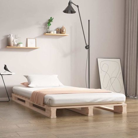 Cama de palets madera maciza de pino 100x200 cm (1/5)