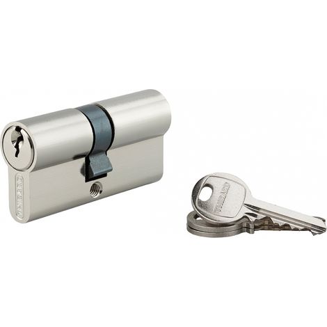 Cilindro doppia entrata SA UNIKEY 30x35 mm, nichelato, stessa chiave, 3 chiavi – THIRARD (1/5)