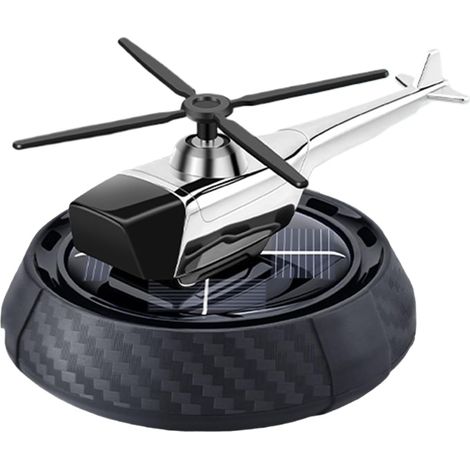 Désodorisant solaire pour voiture Avion solaire rotatif pour aromathérapie et décoration Diffuseur de parfum pour tableau de bord de véhicule – Vacances, lieu de travail, maison, plage, voyage (1/5)