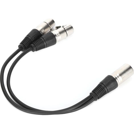 Câble audio Y JORINDO JD6068, double XLR femelle-mâle, pour microphone, 0.3 mètres (1/5)