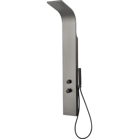 Essebagno Essegun Thermostat Duschpaneel in Metallic-Grau