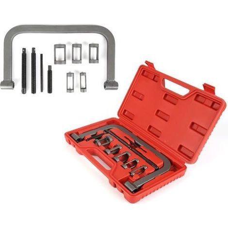 11-teiliges Ventilfederkompressor-Set, 11-teilig, mit rotem Tragekoffer (1/4)